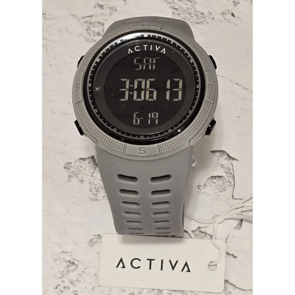 Activa X Invicta Digital Men's Watch 50mm Grey ACW1915-003 Brand New